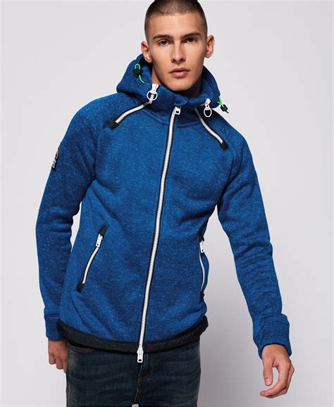 superdry hoodie herren blau